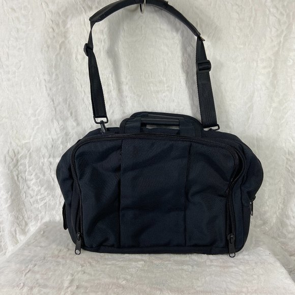 Brenthaven Carrying Briefcase Messenger Bag Laptop Computer Office Black 17" EUC - Picture 1 of 12